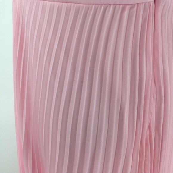 LULU'S SZ M Certainly Lovely Light Pink Pleated Bustier Formal Maxi Dress B84 - Picture 5 of 9